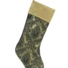 Melrose 20" Black And Gold Damask Christmas Stocking With Cuff