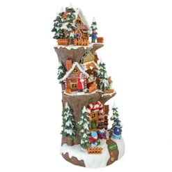 21" Illuminated North Pole Santa's Workshop Christmas Statue -Christmas Decoration Store 320tier 3 65176.1587644277