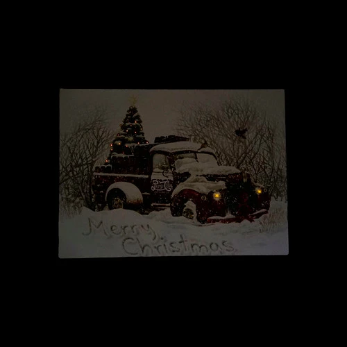 Northlight LED Lighted Merry Christmas Pepsi Cola Delivery Truck Canvas Wall Art 12" X 15.75" 2 Northlight LED Lighted Merry Christmas Pepsi Cola Delivery Truck Canvas Wall Art 12" X 15.75" - Image 2