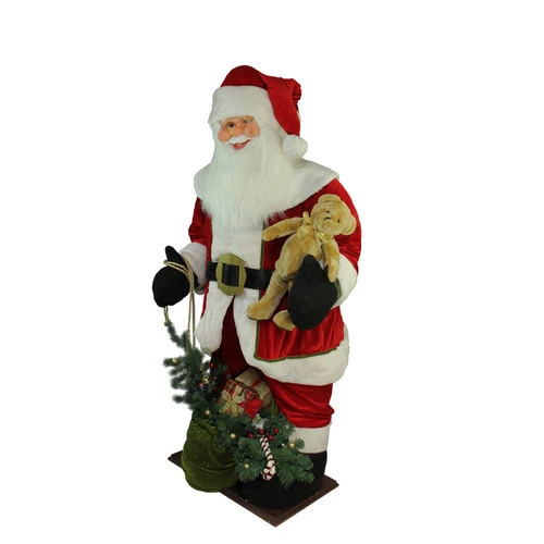 Northlight 6' LED Lighted Musical Santa Claus With Gift Bag Christmas Inflatable Figurine 2 Northlight 6' LED Lighted Musical Santa Claus With Gift Bag Christmas Inflatable Figurine - Image 2