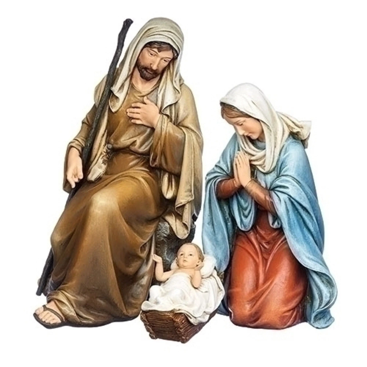 Roman 3 Piece Set Kneeling Holy Family Resin Christmas Figurine 14.75” 1 Roman 3 Piece Set Kneeling Holy Family Resin Christmas Figurine 14.75”