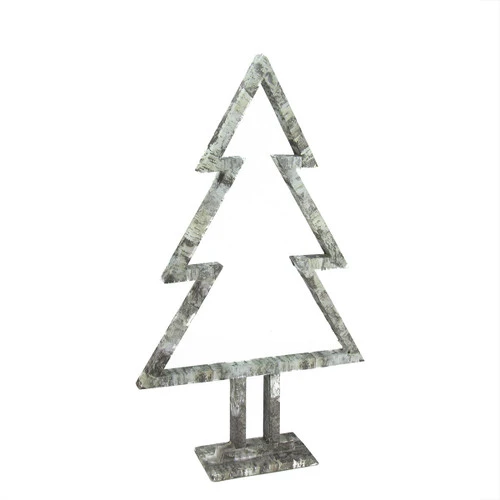 17" Ivory And Gray Cabin Birch Tree Silhouette Christmas Tabletop Decor 2 17" Ivory And Gray Cabin Birch Tree Silhouette Christmas Tabletop Decor - Image 2