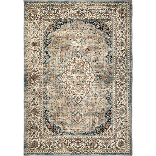 8' X 11' Ivory, Teal, And Rust Traditional Paisley Print Area Throw Rug 1 8' X 11' Ivory, Teal, And Rust Traditional Paisley Print Area Throw Rug