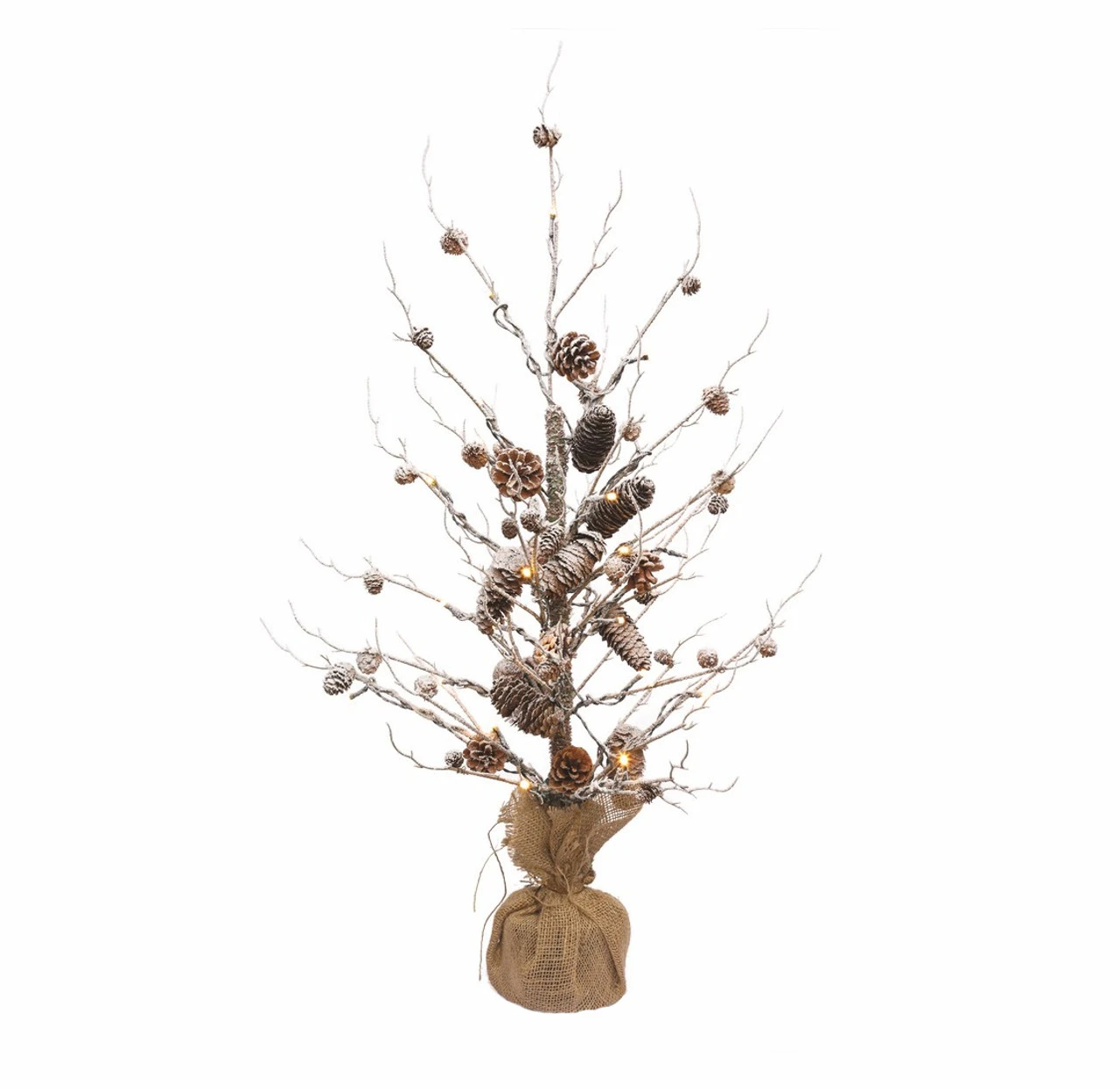3' Pre-Lit Frosted Twig Pine Cone Artificial Christmas Tree - Warm Clear Lights - 32205754 1 3' Pre-Lit Frosted Twig Pine Cone Artificial Christmas Tree - Warm Clear Lights - 32205754