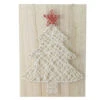 Northlight 11” White And Red String Christmas Tree Wall Decor