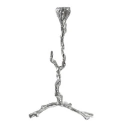 Set Of 2 Silver Distressed Alvada Candlestick Holders 16" -Christmas Decoration Store dabhg 42856 3 98750.1588349161