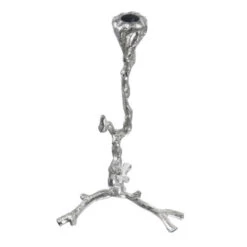 Set Of 2 Silver Distressed Alvada Candlestick Holders 16" -Christmas Decoration Store dabhg 42856 4 71910.1588349161