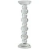 13.75" Clear Vintage Style Crystal Candlestick Holder