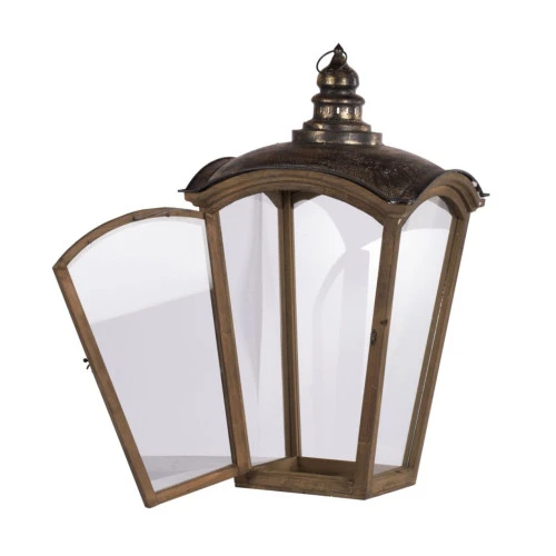 Set Of 2 Brown And Bronze Antique Style Coach House Lanterns 29.75" 3 Set Of 2 Brown And Bronze Antique Style Coach House Lanterns 29.75" - Image 3