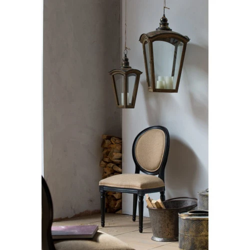 Set Of 2 Brown And Bronze Antique Style Coach House Lanterns 29.75" 2 Set Of 2 Brown And Bronze Antique Style Coach House Lanterns 29.75" - Image 2