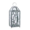 19.5" Gray And Clear Distressed Style Classic Large Lantern