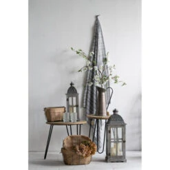 Set Of 2 Gray And Silver Classic Scape Lanterns 28" -Christmas Decoration Store dabhg d42226 2 76312.1663774933