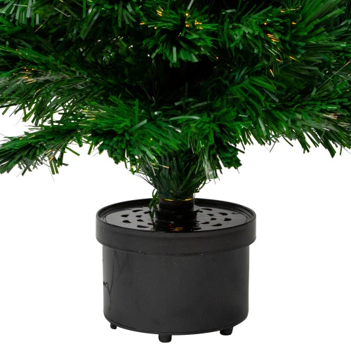 3' Pre-Lit Potted Medium Artificial Christmas Tree With Candles - Multi Color Lights 5 3' Pre-Lit Potted Medium Artificial Christmas Tree With Candles - Multi Color Lights - Image 5