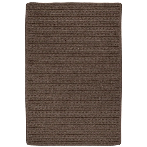 Colonial Mills 9' X 12' Brown Handmade Braided Rectangular Area Throw Rug 1 Colonial Mills 9' X 12' Brown Handmade Braided Rectangular Area Throw Rug
