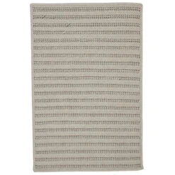 Colonial Mills 8' X 10' Natural Brown Striped Handmade Braided Rectangular Area Throw Rug