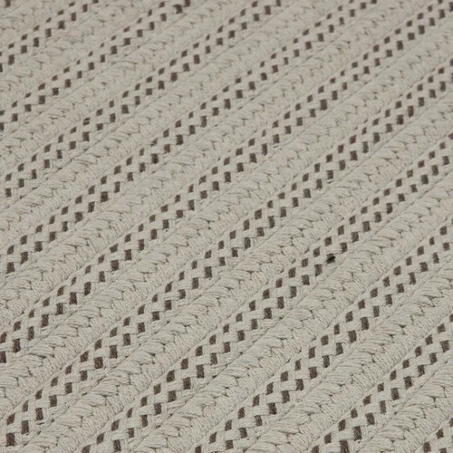 Colonial Mills 8' X 10' Natural Brown Striped Handmade Braided Rectangular Area Throw Rug 2 Colonial Mills 8' X 10' Natural Brown Striped Handmade Braided Rectangular Area Throw Rug - Image 2