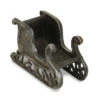 7" Black Christmas Sleigh Contemporary Handmade Tabletop Decor