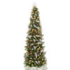 5.5' Pre-Lit Pre-Decorated Gold And Silver Artificial Christmas Tree – Clear LED Lights