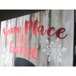 Christmas Central White And Red Snowman Printed Rectangular Christmas Wall Sign With Rope Hanger 10" X 6" -Christmas Decoration Store dglow a1005 03 89768.1587645048