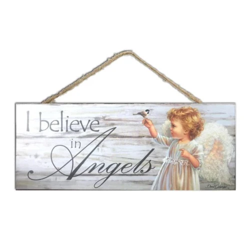 Christmas Central White And Gray Angel Printed Rectangular Wall Sign With Rope Hanger 4" X 10" 1 Christmas Central White And Gray Angel Printed Rectangular Wall Sign With Rope Hanger 4" X 10"