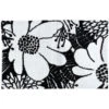 1.75' X 2.75' Feelin Groovy Black And White Rectangular Area Throw Rug