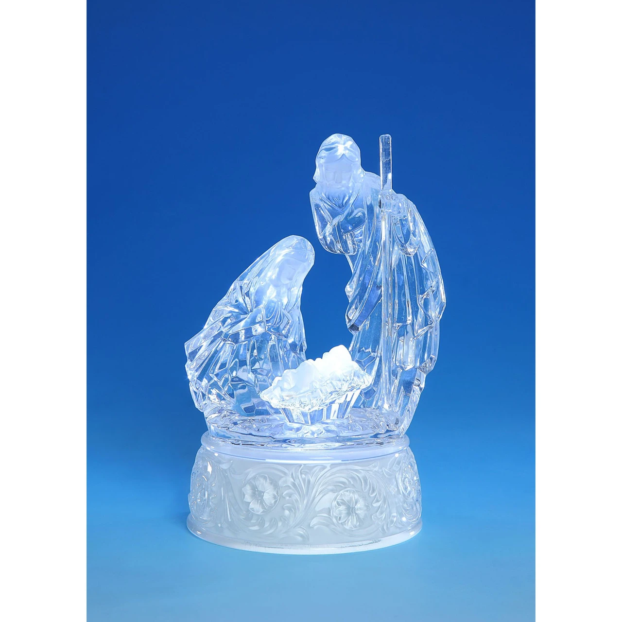 Set Of 2 Clear "Sm. Nativity" Christmas LED Lighted Nativity Set Decor 6.25" 1 Set Of 2 Clear "Sm. Nativity" Christmas LED Lighted Nativity Set Decor 6.25"
