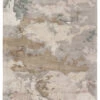 Christmas Central 8' X 10' Gray And Taupe Brown Hand Tufted Viscose And Cotton Area Throw Rug
