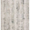 Christmas Central 8.8' X 11.75' Gray And White Tribal Motif Jaspal Rectangular Area Throw Rug