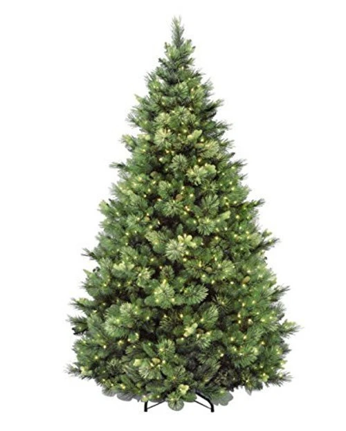 Christmas Central 7.5 Ft. Carolina Pine Tree With Clear Lights 2 Christmas Central 7.5 Ft. Carolina Pine Tree With Clear Lights - Image 2