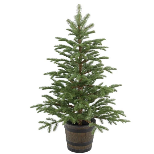 Christmas Central 4' Potted Norwegian Spruce Entrance Artificial Christmas Tree, Unlit 1 Christmas Central 4' Potted Norwegian Spruce Entrance Artificial Christmas Tree, Unlit