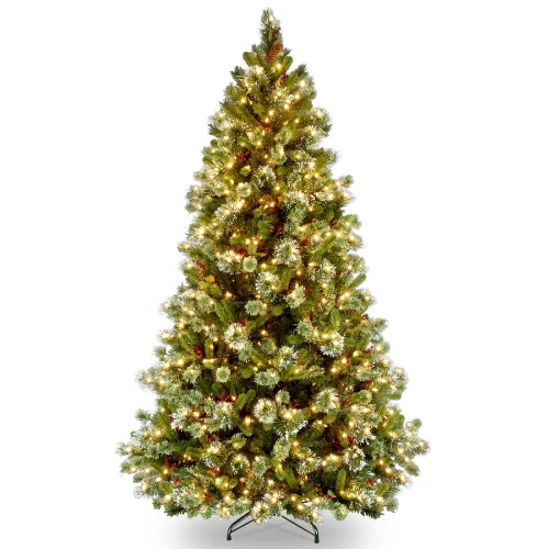 Christmas Central 6.5’ Pre-Lit Wintry Pine Artificial Christmas Tree, Clear Lights 1 Christmas Central 6.5’ Pre-Lit Wintry Pine Artificial Christmas Tree, Clear Lights