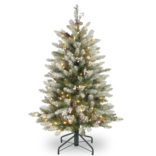 Christmas Central 4.5' Dunhill Fir Artificial Christmas Tree With Red Berries - Clear Lights 1 Christmas Central 4.5' Dunhill Fir Artificial Christmas Tree With Red Berries - Clear Lights