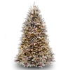 Christmas Central 6.5' Dunhill Fir Artificial Christmas Tree With Red Berries – Clear Lights
