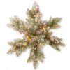 18" B/O Snowy Dunhill Fir Artificial Christmas Snowflake With Warm White LED Lights