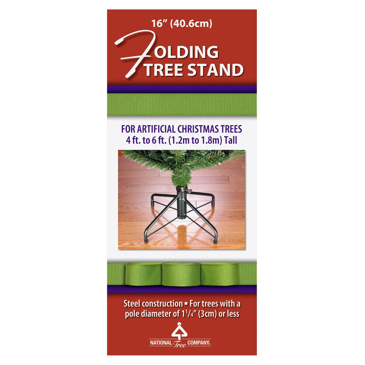 Black And Green Metal Folding Tree Stand For 4'-6' Artificial Trees 1 Black And Green Metal Folding Tree Stand For 4'-6' Artificial Trees