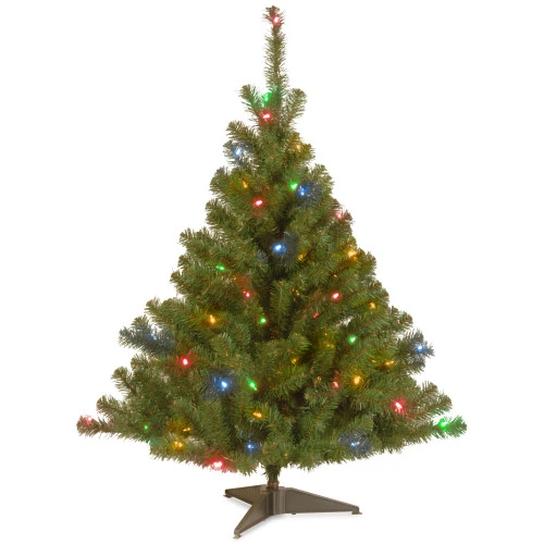 4’ Pre-lit Kincaid Spruce Artificial Christmas Tree –Multicolored Lights 1 4’ Pre-lit Kincaid Spruce Artificial Christmas Tree –Multicolored Lights