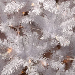 Christmas Central 7’ Pre-Lit White Kingswood Fir Pencil Artificial Christmas Tree, Clear Lights 5 Christmas Central 7’ Pre-Lit White Kingswood Fir Pencil Artificial Christmas Tree, Clear Lights -Christmas Decoration Store dnat kww7 300 70 3 45191.1664379666