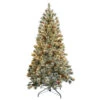 Christmas Central 6' Pre-Lit Crystal Cashmere Artificial Christmas Tree, Clear Lights