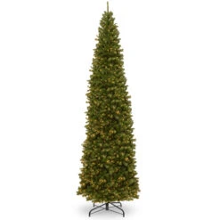 12β Pre-lit North Valley Spruce Pencil Artificial Christmas Tree β Clear Lights