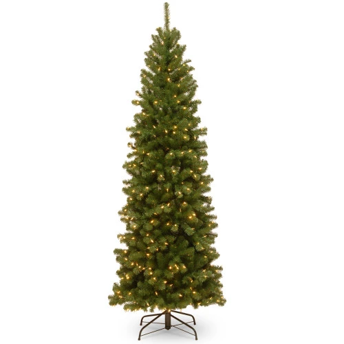 Christmas Central 6.5’ Pre-lit Pencil North Valley Spruce Artificial Christmas Tree, Clear Lights 1 Christmas Central 6.5’ Pre-lit Pencil North Valley Spruce Artificial Christmas Tree, Clear Lights