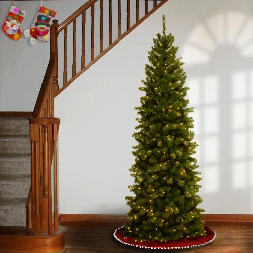 Christmas Central 6.5’ Pre-lit Pencil North Valley Spruce Artificial Christmas Tree, Clear Lights 4 Christmas Central 6.5’ Pre-lit Pencil North Valley Spruce Artificial Christmas Tree, Clear Lights - Image 4