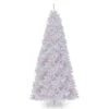 Christmas Central 12’ Pre-Lit Medium White North Valley Spruce Artificial Christmas Tree, Clear Lights