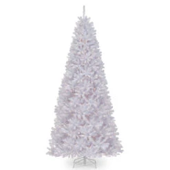 Christmas Central 12’ Pre-Lit Medium White North Valley Spruce Artificial Christmas Tree, Clear Lights