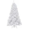 Christmas Central 7.5’ Pre-Lit White Slim North Valley Spruce Artificial Christmas Tree, Clear Lights