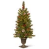 Christmas Central 4’ Pre-Lit Potted Berry Entrance Christmas Tree, Clear Lights