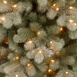7.5’ Pre-Lit Frosted Colorado Spruce Artificial Christmas Tree – Clear Lights -Christmas Decoration Store dnat pecsf1 300 75 2 92515.1665519667
