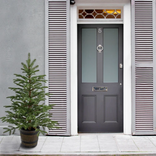 Christmas Central 4' Potted Norwegian Spruce Entrance Artificial Christmas Tree, Unlit 2 Christmas Central 4' Potted Norwegian Spruce Entrance Artificial Christmas Tree, Unlit - Image 2