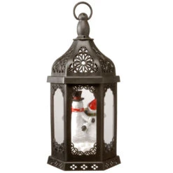 Christmas Central 15" LED Lighted Snowman Holding Wrapped Gifts Christmas Lantern -Christmas Decoration Store dnat rac zhf03152 4 03644.1631811753