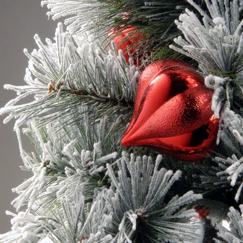 Christmas Central 5' Pre-lit Potted Snowy Bristle Pine Entrance Artificial Christmas Tree – Clear Lights 3 Christmas Central 5' Pre-lit Potted Snowy Bristle Pine Entrance Artificial Christmas Tree – Clear Lights - Image 3