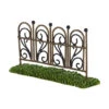 Department 56 Pack Of 2 Bronze And Black My Garden Fence Accessories 4"